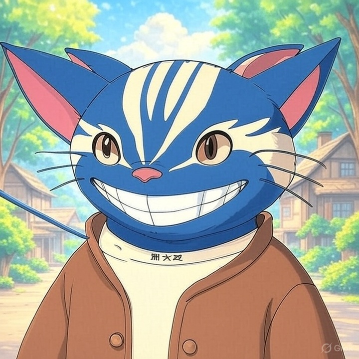 A heroic cartoon cat wearing glasses, ready for a coding quest.
